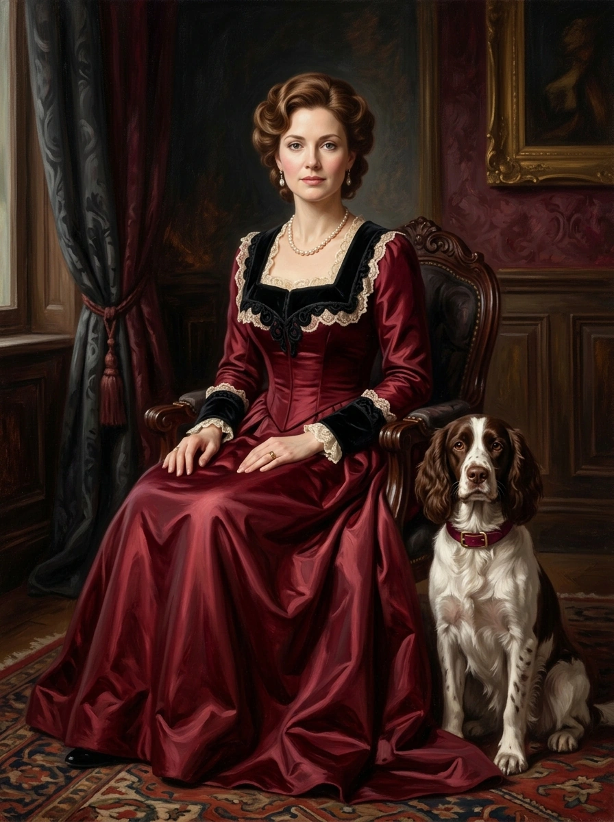 Burgundy Lady