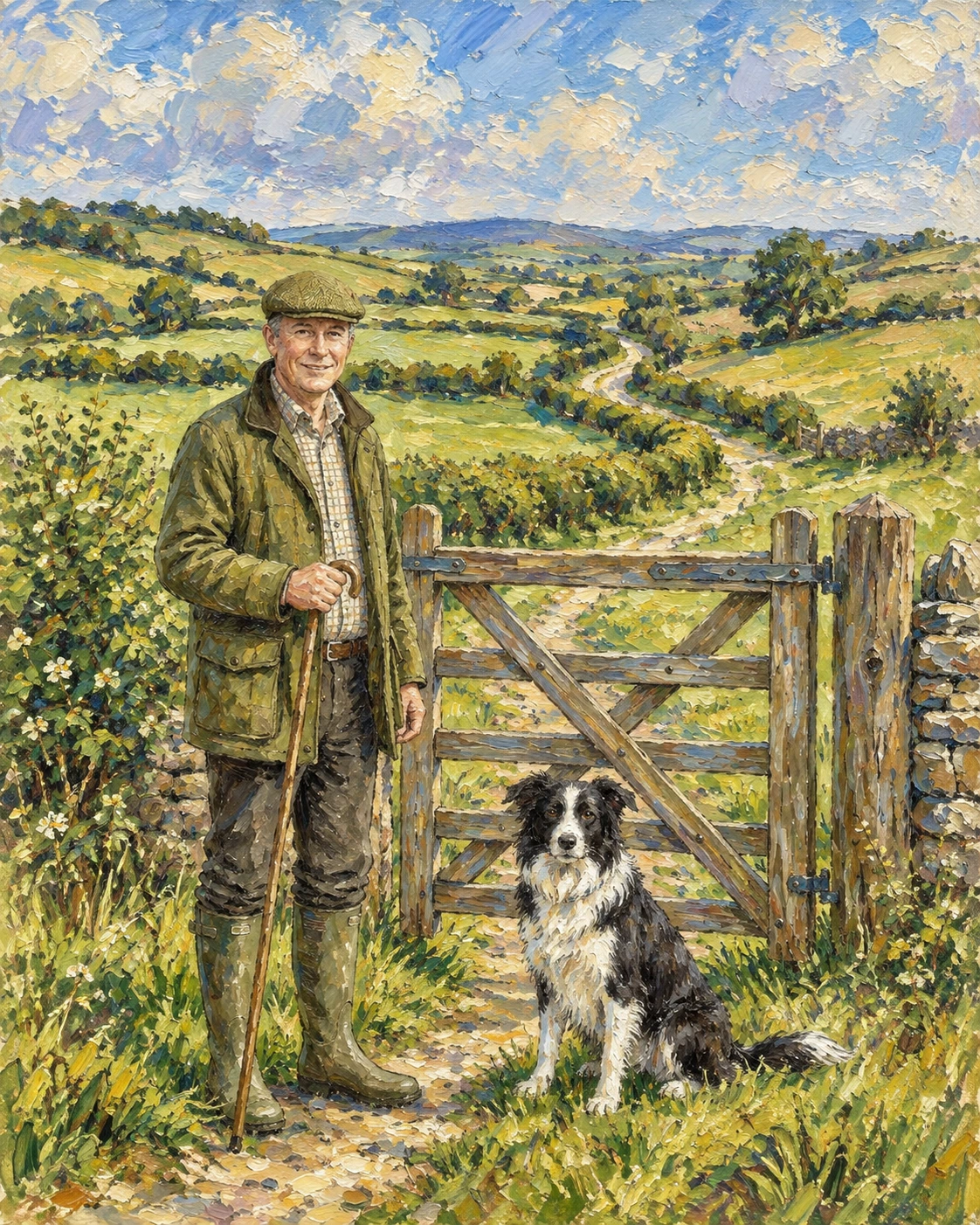 Country Gate Portrait