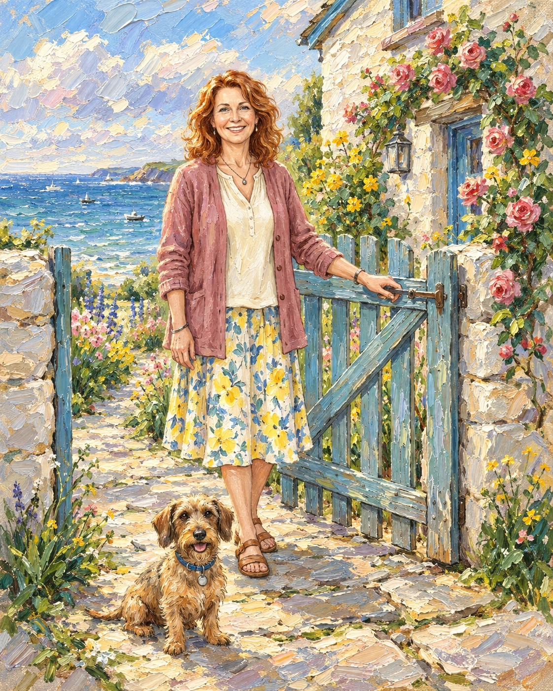 Seaside Cottage Gate